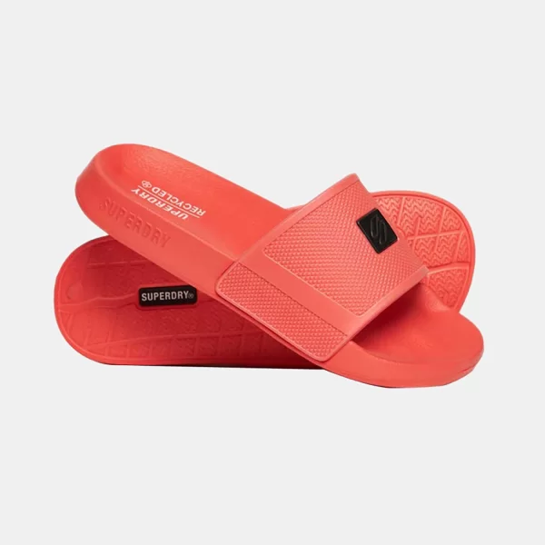 WOMEN'S SUPERDRY CODE TECH VEGAN SLIDES ΠΟΡΤΟΚΑΛΙ