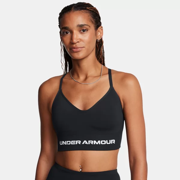 UNDER ARMOUR VANISH SEAMLESS LOW BRA ΜΑΥΡΟ