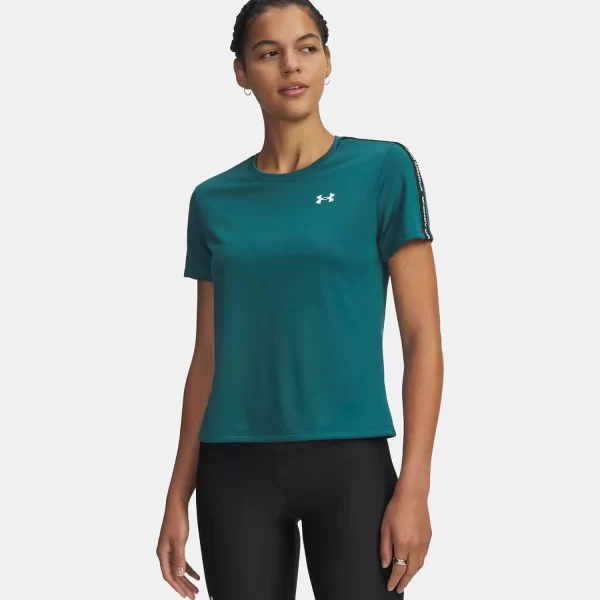 UNDER ARMOUR TECH WORDMARK TAPE T-SHIRT ΠΡΑΣΙΝΟ