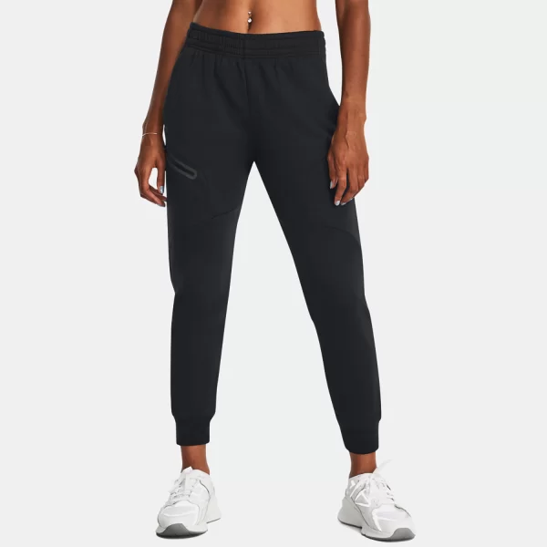 UNDER ARMOUR UNSTOPPABLE FLEECE JOGGERS ΜΑΥΡΟ