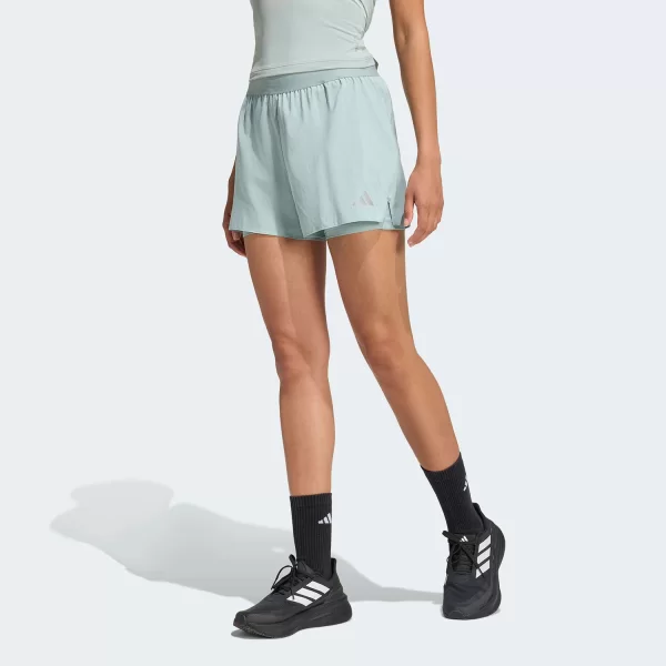 ADIDAS ADI365 RUNNING ESSENTIALS 2IN1 SHORTS ΠΡΑΣΙΝΟ