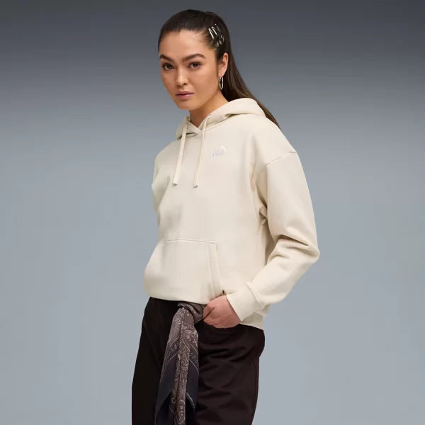 PUMA ESSENTIALS SMALL NO. 1 LOGO COMFORT HOODIE ΜΠΕΖ