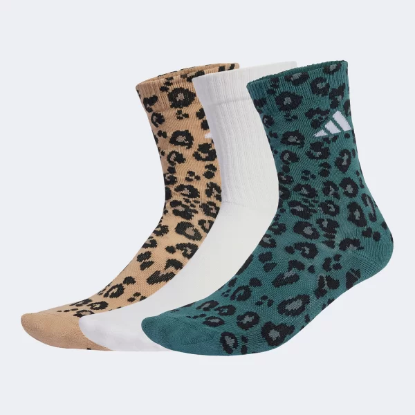 ADIDAS LEOPARD PRINT SOCKS 3-PACK ΠΟΛΥΧΡΩΜΟ
