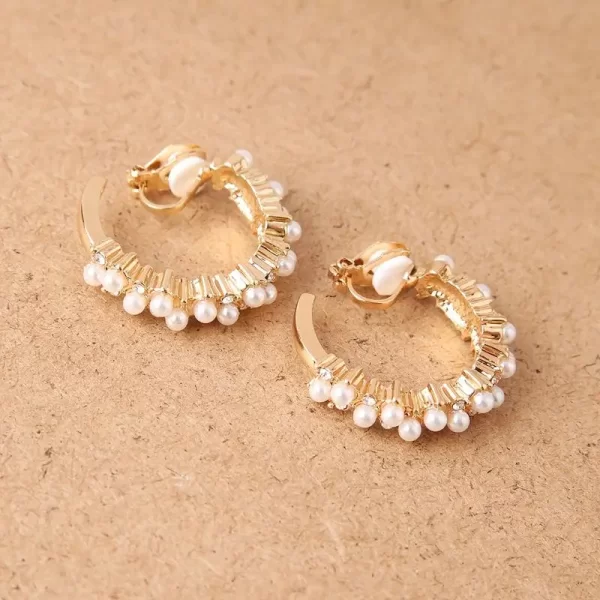 Σκουλαρίκια κλιπς κρίκοι Natalia