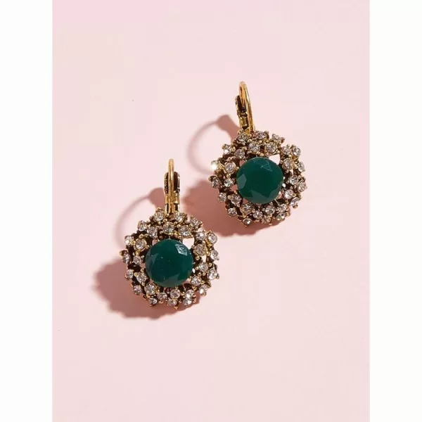 Σκουλαρίκια Πράσινες ροζέτες