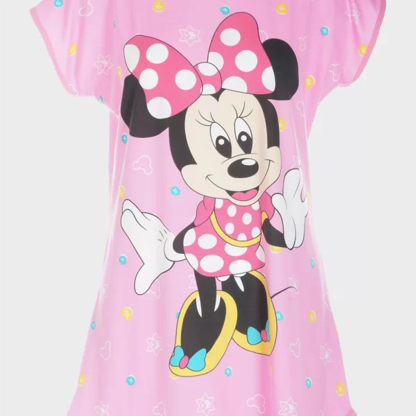 Nυχτικό γυναικείο με μοτίβο Minnie ΡΟΖ