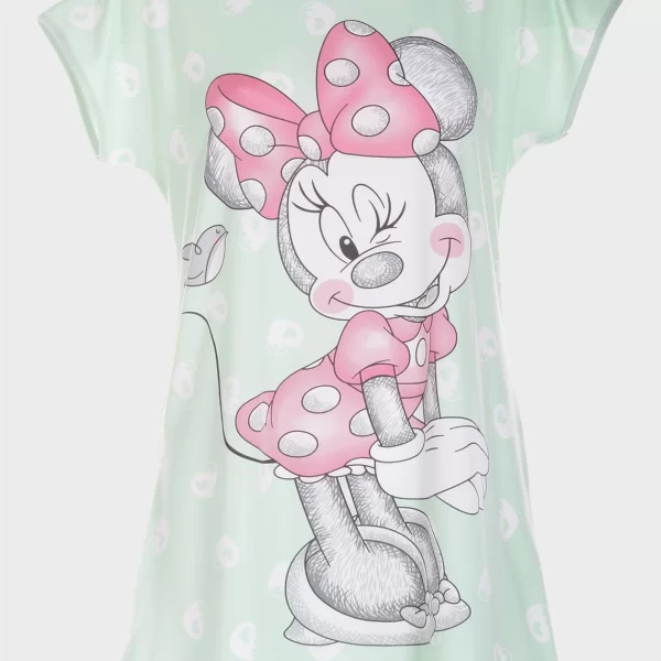 Νυχτικό γυναικείο Minnie με καρδιές ΜΕΝΤΑ