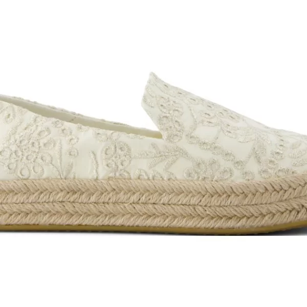 TOMS Γυναικεία Botanical Eyelet Carolina Espandrilles 10021854 Natural