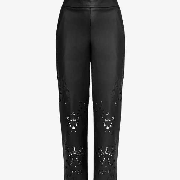 Cropped Eco-leather Pants