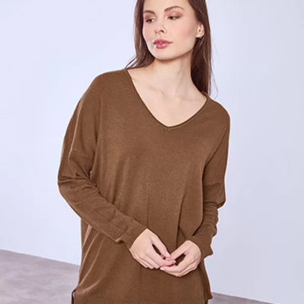 Πουλόβερ με ανοίγματα στο πλάι SQ1042.4324+2