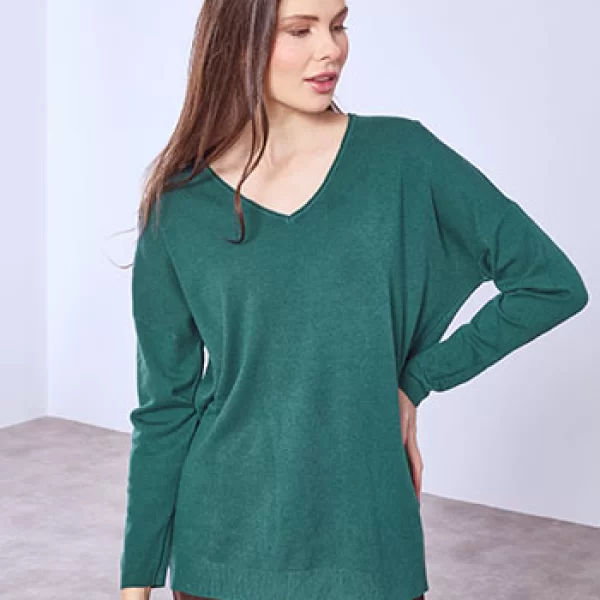 Πουλόβερ με ανοίγματα στο πλάι SQ1042.4324+7