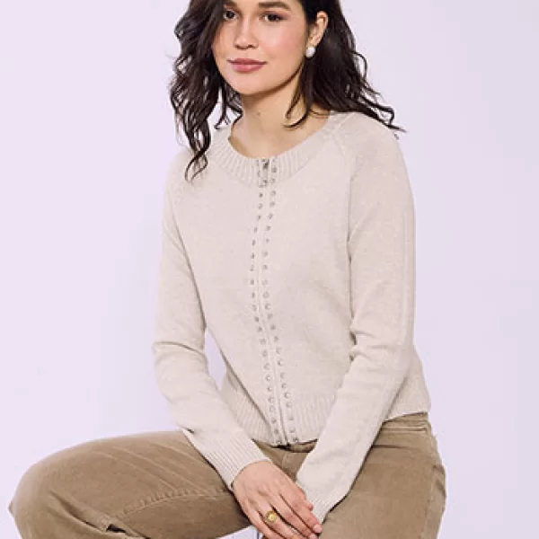 Ζακέτα με πέτρες strass SQ7932.5923+5