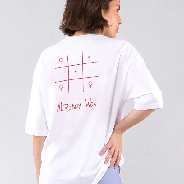 C1146 | Already Won - Oversized Άσπρο C1146