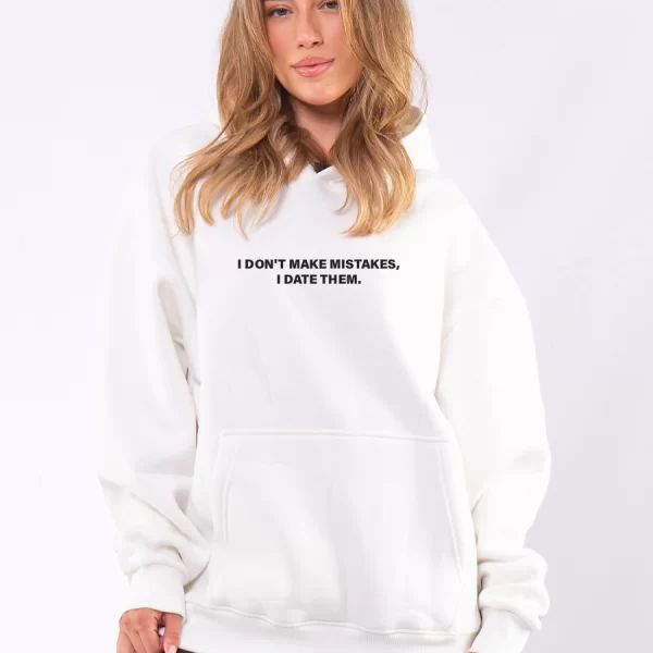 C1066 | Date Mistakes - Hoodie Άσπρο C1066