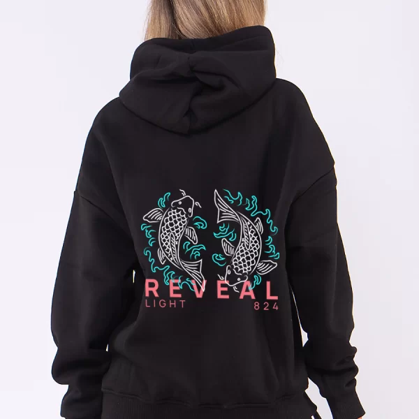 C1071 | Reveal Light - Hoodie Μαύρο C1071