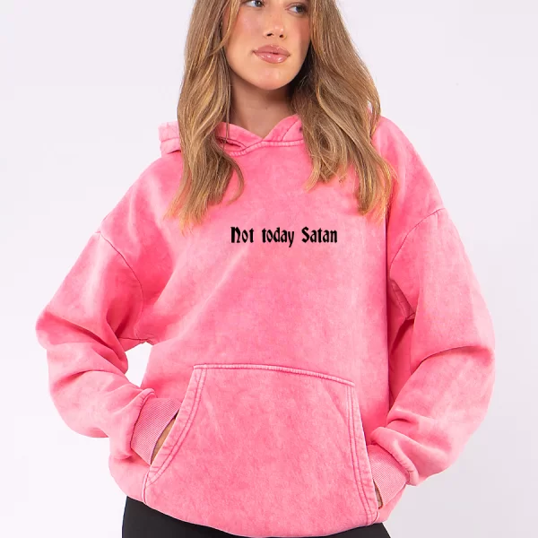C1105 | Not Today - Hoodie Ροζ C1105