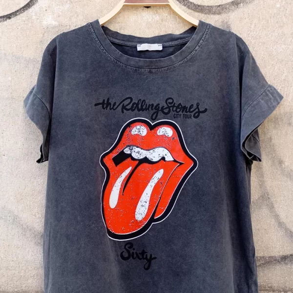 casual t-shirt Rolling Stone ανθρακί