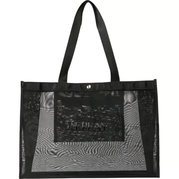 REPLAY μαύρη shopping bag FW3727