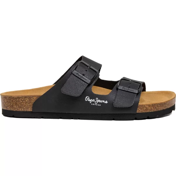 Pepe Jeans μαύρο ανατομικό σανδάλι PLS90638