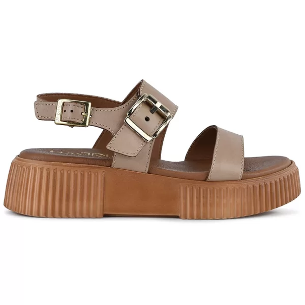 Δερμάτινο μπεζ σανδάλι HARRIS 651-4332