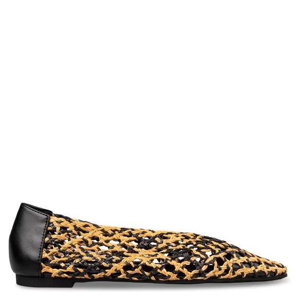 WOVEN BALLET FLATS