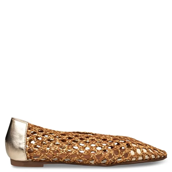 WOVEN BALLET FLATS