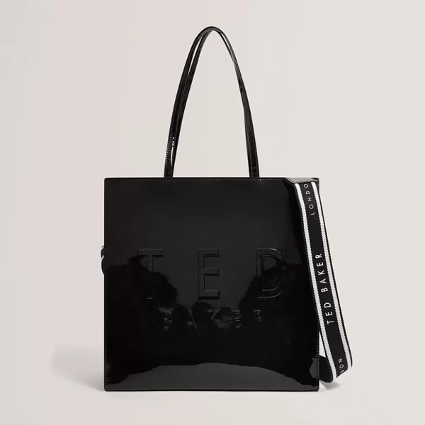 TED BAKER ICONNY Webbing Large Icon Bag 283615-BLACK Black