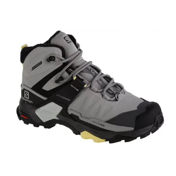 Salomon X Ultra 4 MID L41355200 Ανδρικά Ορειβατικά Μποτάκια Αδιάβροχα Quiet Shade / Black / Warm Apricot