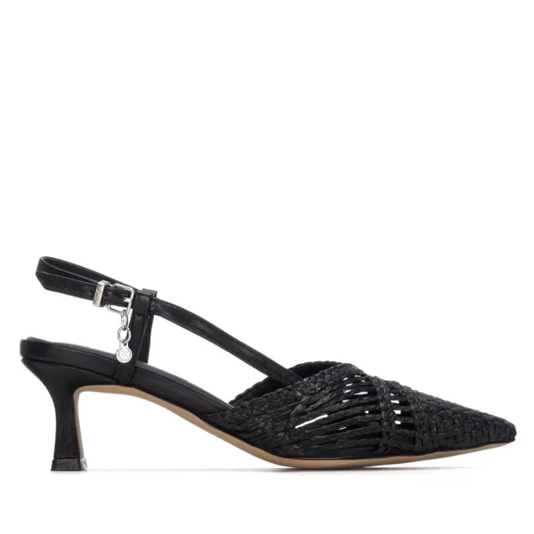 Γυναικείες Xti Γυναικεία Πλεκτή Γόβα Slingback 145301 Vegan ΜΑΥΡΟ