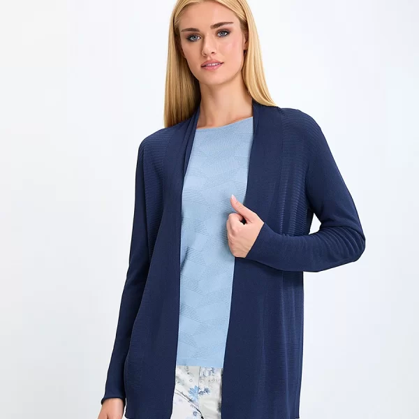 Γυναικεία Πλεκτή Ζακέτα Ανοιχτή Με Μακριά Μανίκια Regular Fit