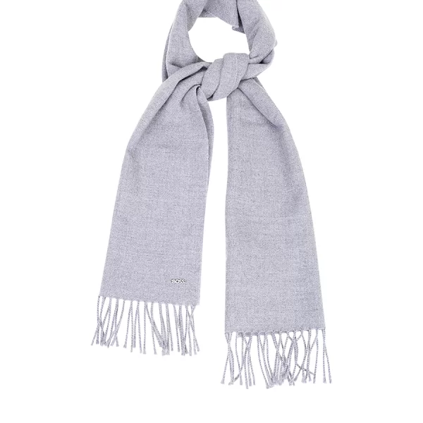 Boss Γυναικείο Μάλλινο Κασκόλ με Logo Rivet