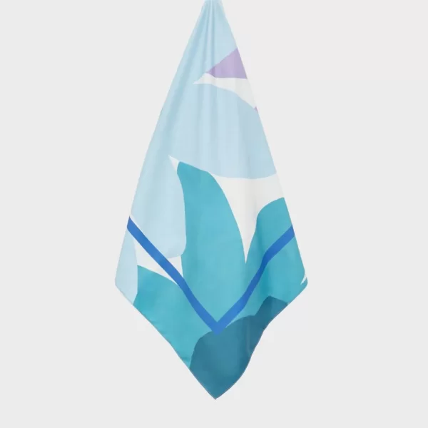 Γυναικείο Φουλάρι Floral σε Πράσινο/Καφέ/Λιλά