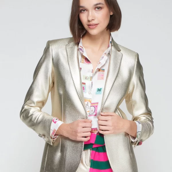 Vilagallo Γυναικείο Σακάκι Regular Fit Με Διακοσμητικά Κουμπιά