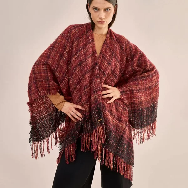 Nali Γυναικεία Κάπα Oversized Σχέδιο Εμπριμέ