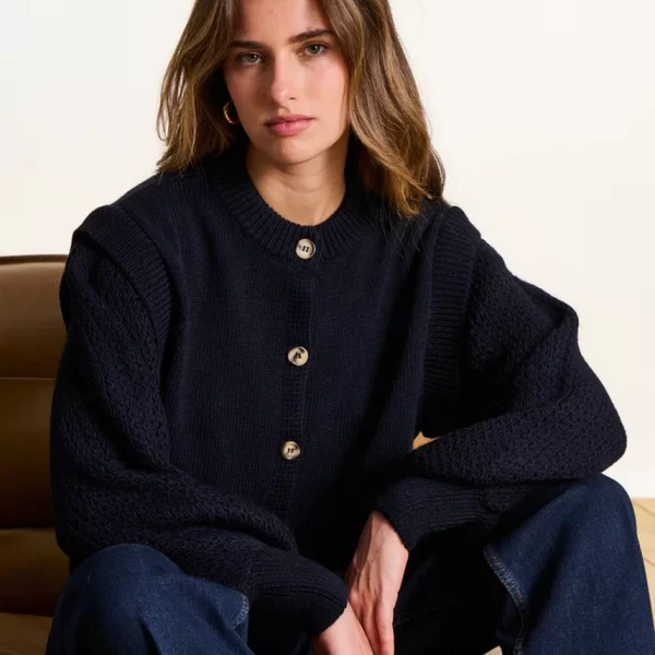 La Fee Maraboutee Γυναικεία Πλεκτή Ζακέτα Με Κουμπιά Straight Fit