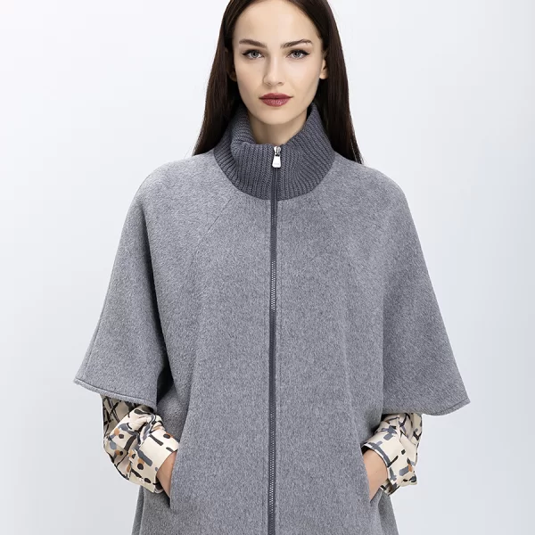 Cinzia Rocca Γυναικεία Πλεκτή Ζακέτα Με Φερμουάρ Και Όρθιο Γιακά