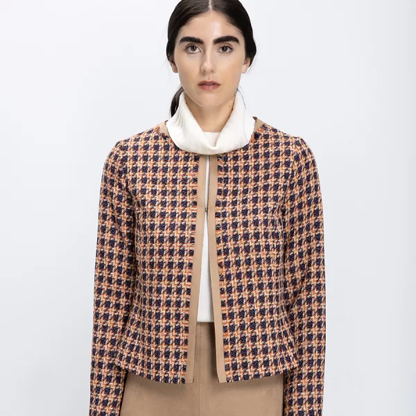 Γυναικείο Κοντό Σακάκι Tweed