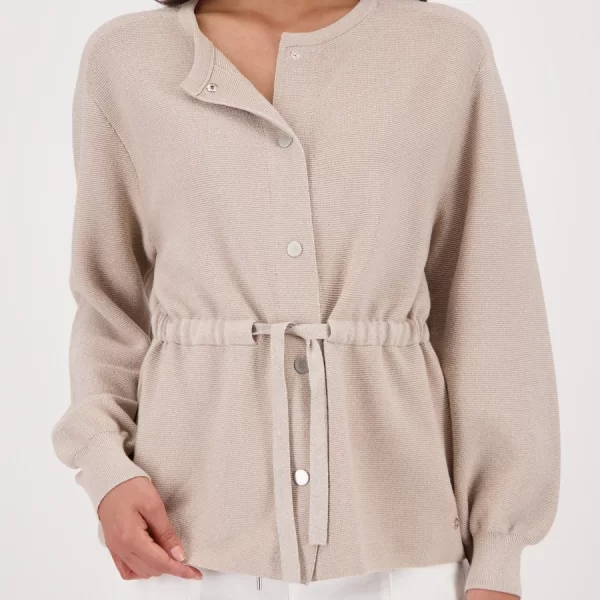 Monari Γυναικεία Ζακέτα Regular Fit Με Ζώνη Μέσης Και Κουμπιά