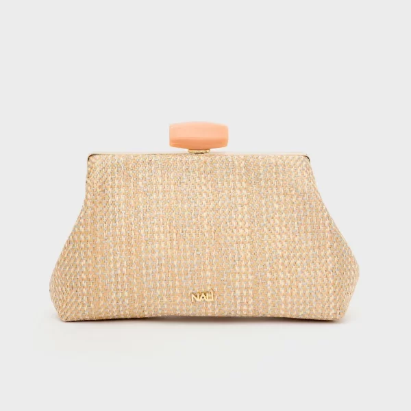 Nali Γυναικείο Clutch Julia Με Υφασμάτινη Υφή
