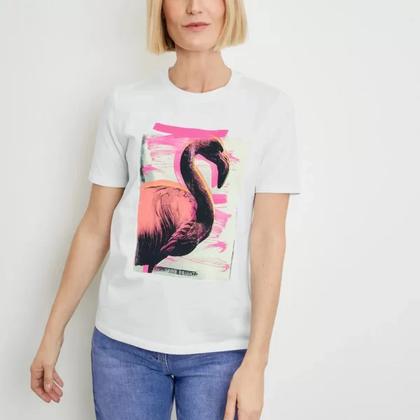 Gerry Weber T-Shirt με Τύπωμα σε Ivory