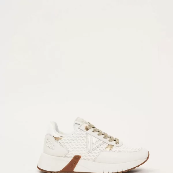 Gaudi Γυναικεία Sneakers Lace Up Με Logo Και Mesh Λεπτομέρειες