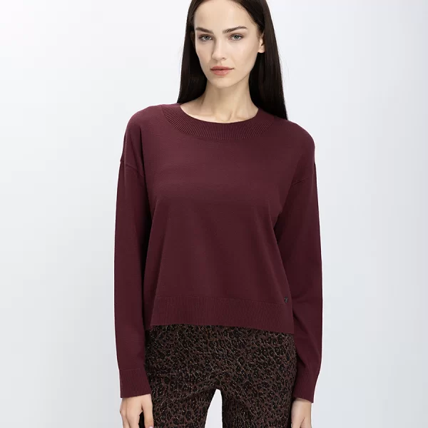 Monari Γυναικείο Πουλόβερ με Ριμπ Τελειώματα Regular Fit σε Πράσινο