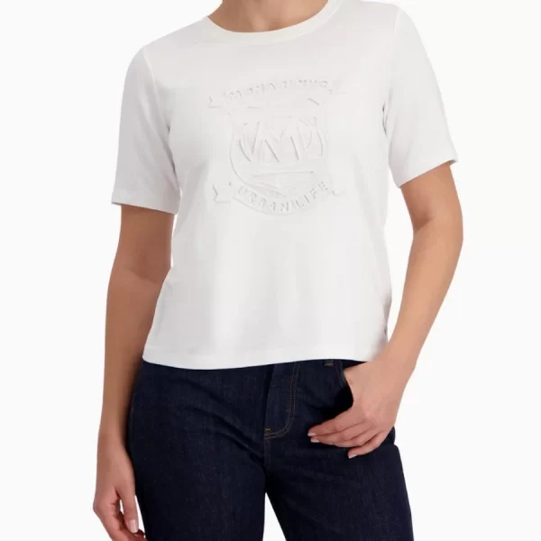 Monari Γυναικείο T-Shirt Με Ανάγλυφο Logo