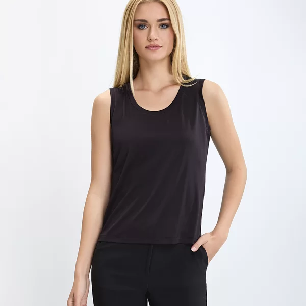 Γυναικείο Τοπ με Στρογγυλή Λαιμόκοψη και Άνετη Γραμμή