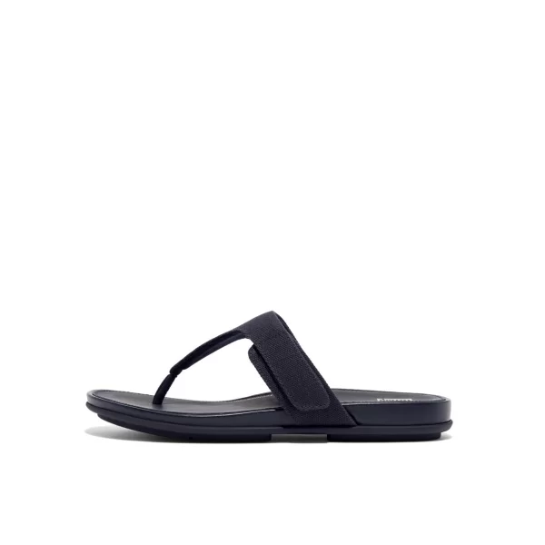 Σαγιονάρες FitFlop GRACIE ADJUSTABLE CANVAS TOE-POST SANDALS
