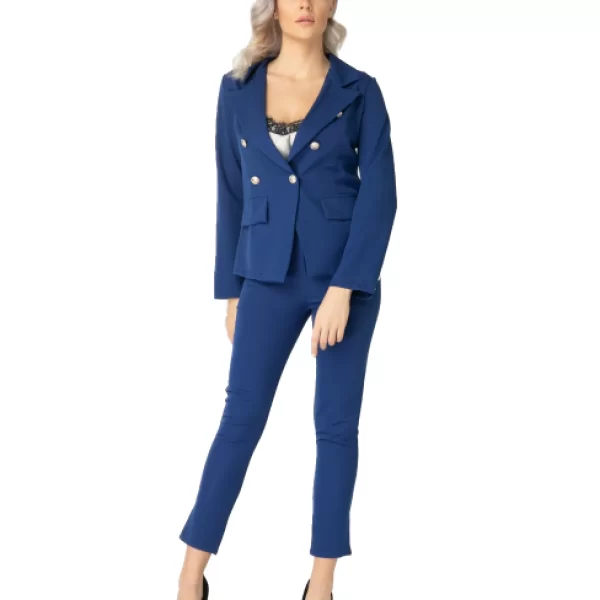 Σετ Blazer/Παντελόνι Με Κουμπιά Ρουά