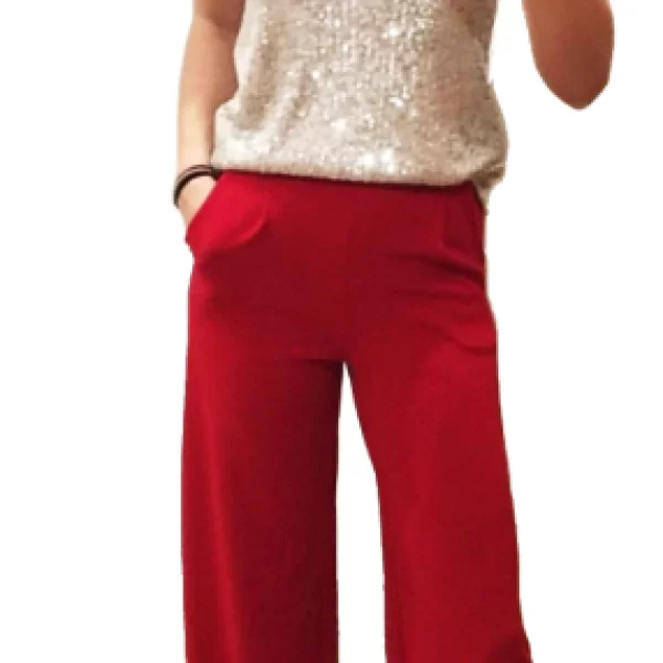 Παντελόνα Καμπάνα Κόκκινη