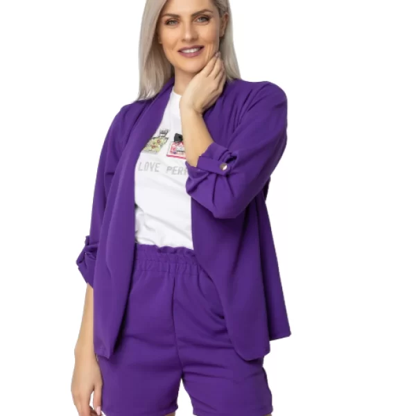 Σετ Σακάκι Σορτσάκι Μώβ