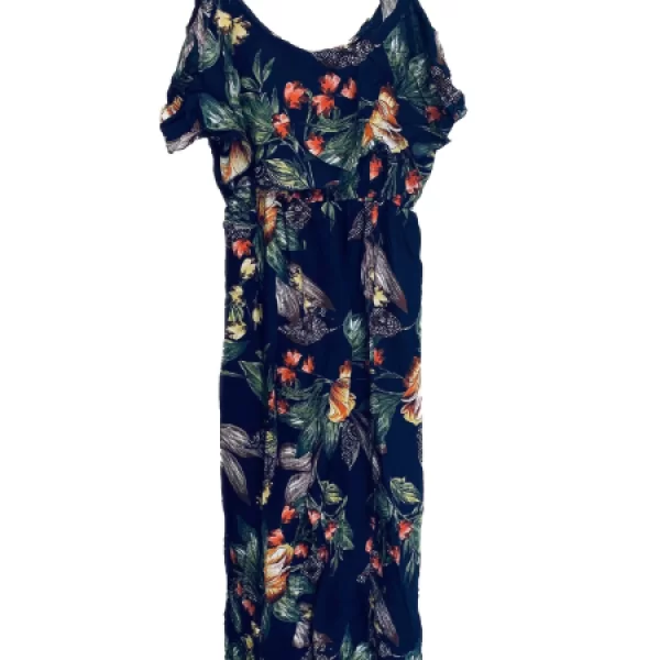 Έξωμο Μάξι Φόρεμα Μπλέ