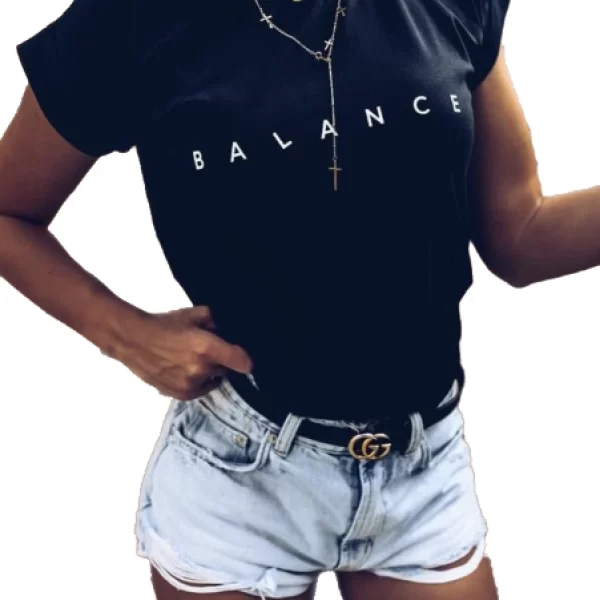T-shirt Balance Μαύρο